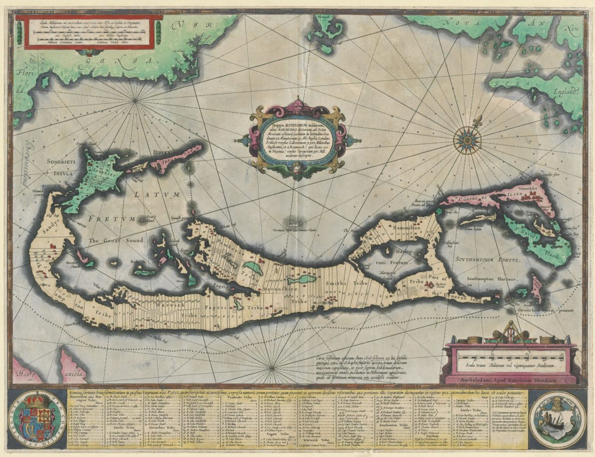 A 17th century map of Bermuda